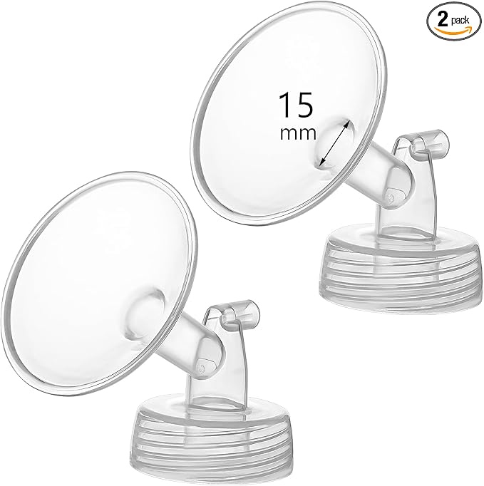Momstouch 15mm Flange Compatible with Spectra S1 S2 9 Plus Synergy Gold Breastpump Replacement to Spectra Pump Parts and Flange; Not Original; Replaces Shield