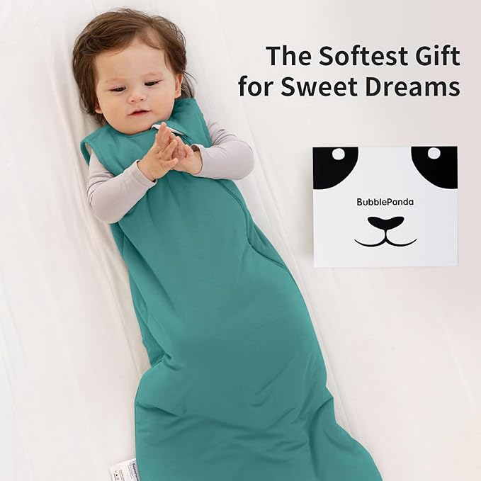 BubblePanda Modal Sleep Sack 12-18 Months 1.0 Tog Super Soft Toddler Sleep Sack for Babies 2-Way Zipper Baby Wearable Blanket