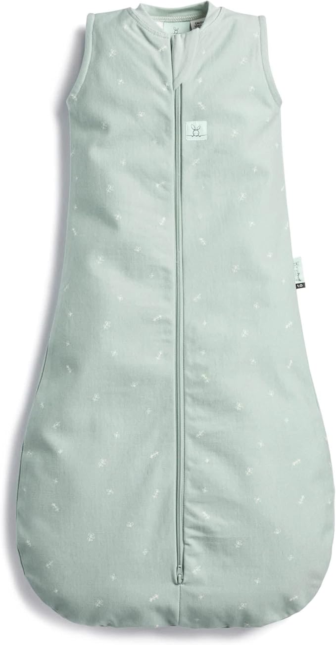 ergoPouch 1.0 Tog Jersey Sleeping Bag – Arms-Out Baby Sleep Sack, Ideal Transition from Swaddling, Slim Fit Keeps Baby Secure & Comfortable, Soft Breathable Fabric (3-12 Months, Sage)