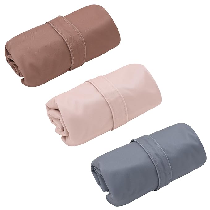 ALVA ALVABABY 3pcs Cloth Diaper Wet Dry Bags Waterproof Reusable with Two Zippered Pockets Travel Beach Pool Daycare Soiled Baby Items Yoga Gym Bag for Swimsuits or Wet Clothes 3L-ZM12