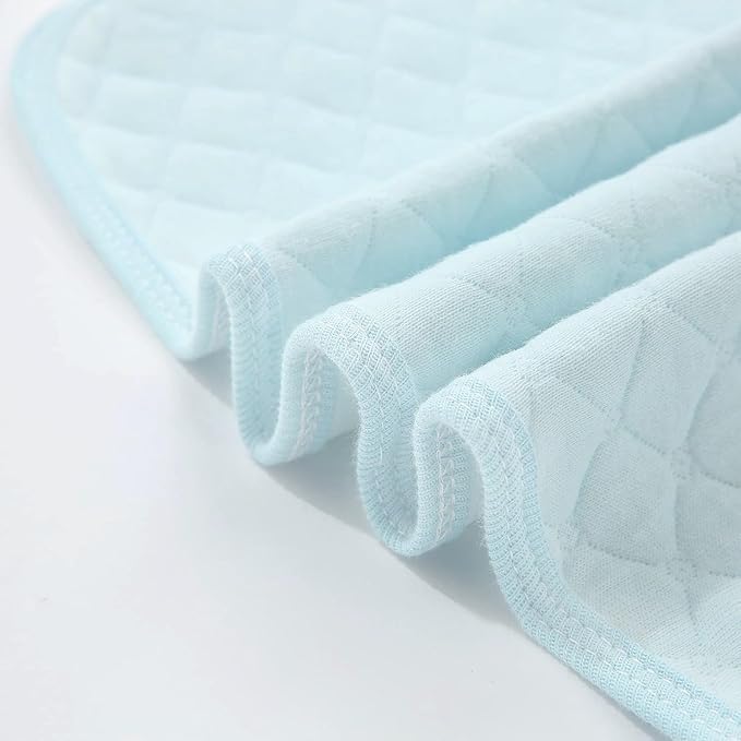 Pleasant Boulevard | Portable Waterproof Baby Changing Pad Liner, Washable Reusable Changing Table Cover Made with Breathable TPU, 27x13in (Blue, 3 Count)