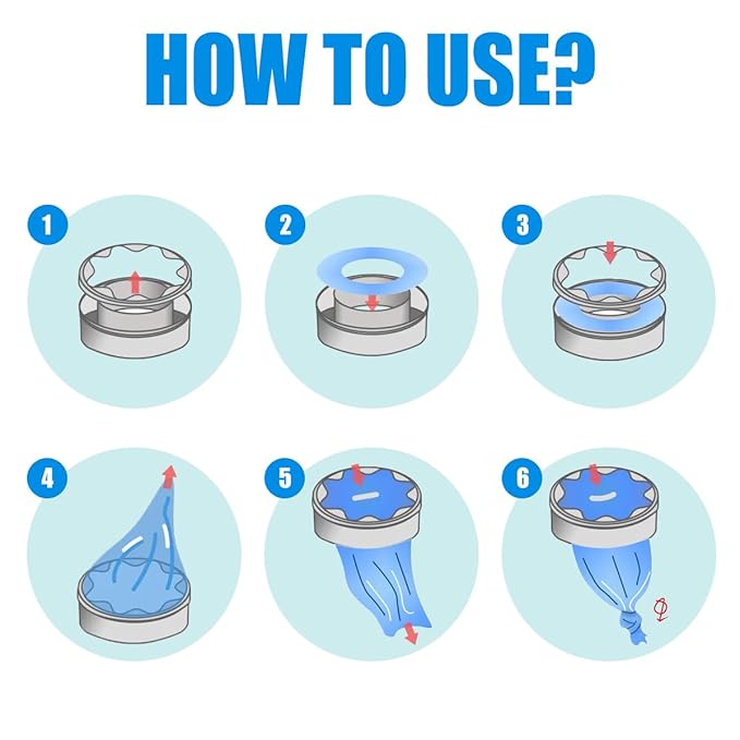 GDLVDI HOME Compatible with Diaper Genie Pails Diaper Pail Refills | 10 Pack Continuous Long-Roll Lemon-Scent Refills | Leak-Resistant Odor-Blocking Diaper Disposal Bags | Easy Cut & Tie System