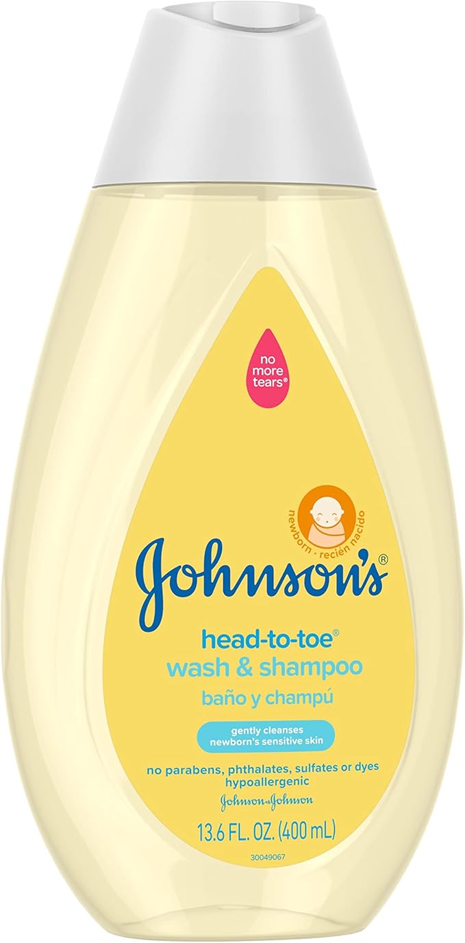 Johnson's Baby 13.6 fl. oz Head-to-Toe Baby Body Wash and Shampoo (Pack of 2)