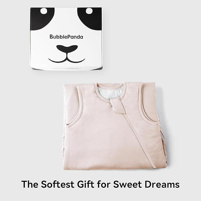 BubblePanda Rayon Made from Bamboo Sleep Sack 12-18 Months 1.0 Tog Soft Toddler Sleeping Sack for Babies 2-Way Zipper Baby Wearable Blanket