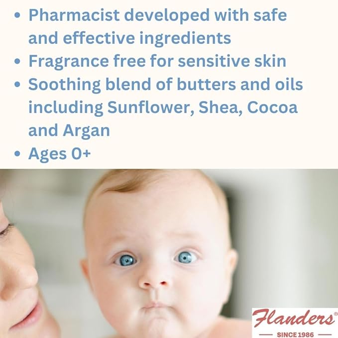 Flanders Skin Relief Bundle – 2 Tubes of Buttocks Ointment and 1 Stick of Healing Balm, Pharmacist Developed, All-Natural, Safe for Sensitive Skin, Made in USA