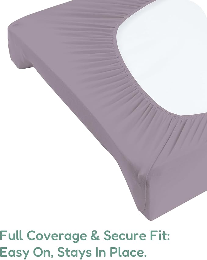 TotChill Extra Stretchy Changing Pad Cover, Ultra Soft Premium Jersey Knit Changing Pad Sheets, Unisex for Boys Girls, Fits All Standard Changing Tables/Dresser Tops - 2 Pack