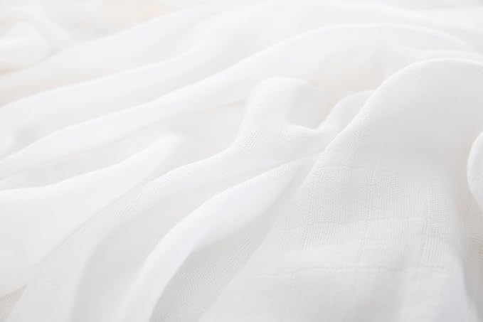 Muslin Swaddle Blankets for Baby Boys and Girls, 4-Pack Breathable and Skin-Friendly Receiving Blanket Wrap, Baby Essentials, Registry & Gift, 47 x 47 inches (Rosy Contrast)