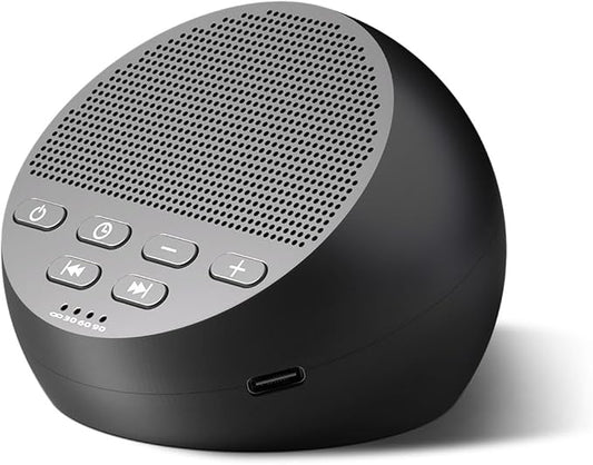 Portable Rechargeable Sound Machine White Noise Machine with 30 Soothing Sounds for Baby Kids Adults 32-Level Vol 4 Timer Brown Noise Sleep Sound Machine for Travel Office Privacy Home