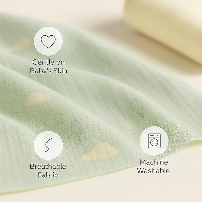 Soft 100% Cotton Swaddles for Newborns, 2- Pack - Large, Breathable Baby Blanket - Versatile, Durable Muslin Swaddle Blankets - Perfect Newborn Essentials