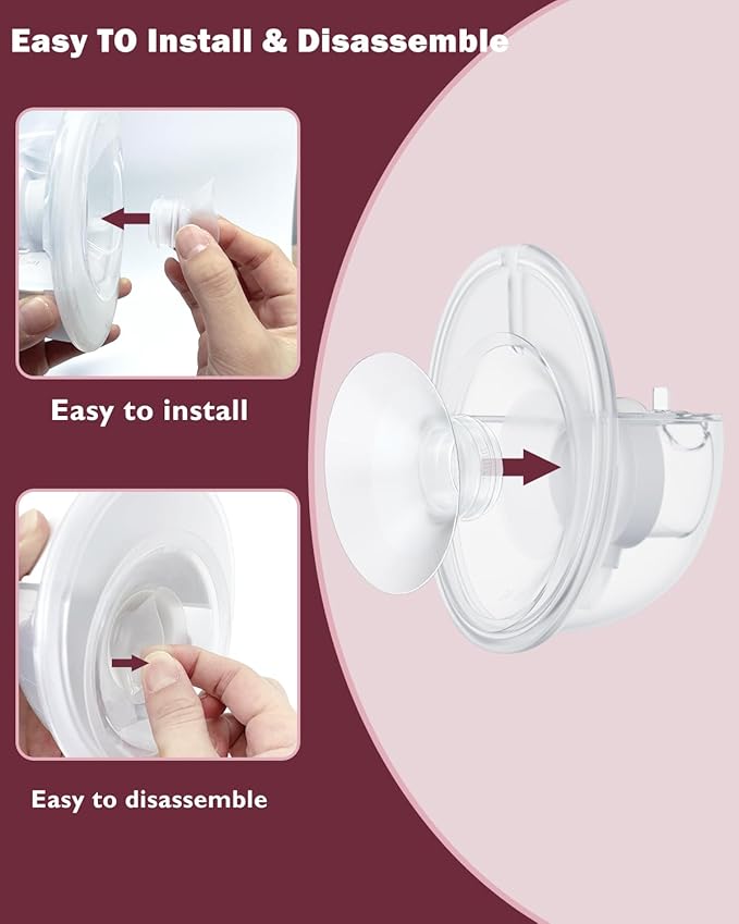 IVARONAL Flange Insert 4PCS 13mm Compatible with Momcozy M9/M6/M5/S12 Pro/V1 Pro/V2 pro, Spectra/Medela/Elvie/NCVI/TSRETE/eufy/Lansinoh/Paruu/MomMed Breast Pump 24mm Shields/Flanges (4pcs-13mm)
