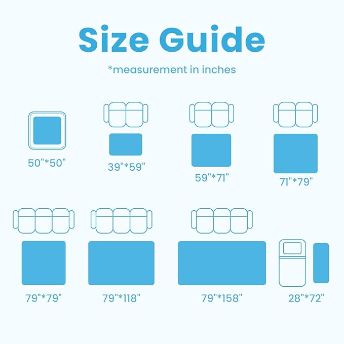 1.3" Thick Baby Play Mat for Floor, 28x72 Foam Tummy Time Mat, Padded Support Soft Plush Bedside Rugs for Infant Kids Toddler Crawling Kick Activity (Ice Blue)