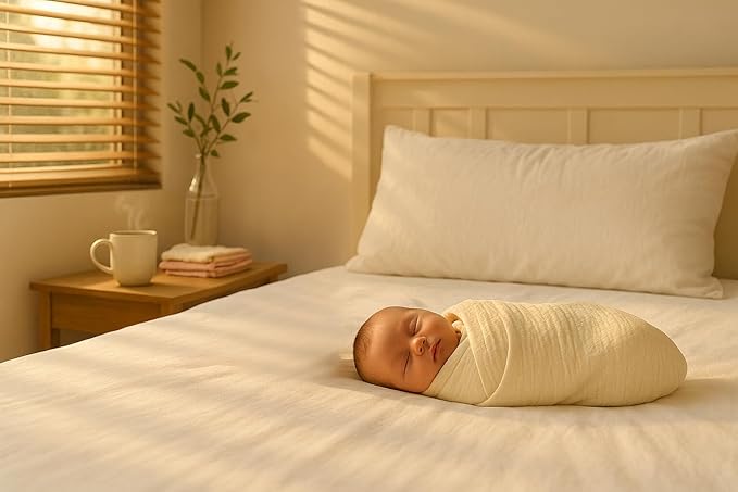 Soft 100% Cotton Swaddles for Newborns, 2- Pack - Large, Breathable Baby Blanket - Versatile, Durable Muslin Swaddle Blankets - Perfect Newborn Essentials
