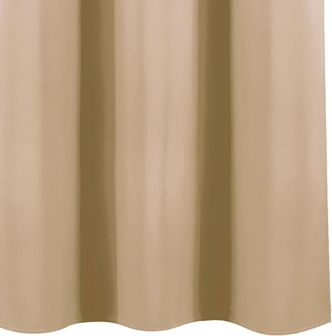 LEMOMO Blackout Curtains 42 x 63 Inch Beige Curtains 2 Panels Darkening Thermal Insulated Bedroom Curtains