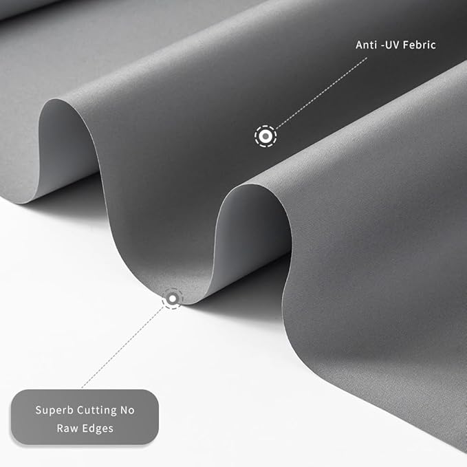 Blackout Roller Shades Blinds Cordless for Windows Without Tools and Drill,Cordless Free-Stop Blinds with Thermal Insulated, Easy to Install (27" W x 72" H, Grey)