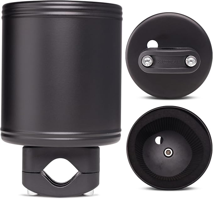 Kroozie 2.0 Bicycle Cup Holder - The Ultimate Bike Cup Holder for Beach Cruisers, E-Bikes, Scooters, Strollers – A premium stainless steel handlebar drink holder that lasts