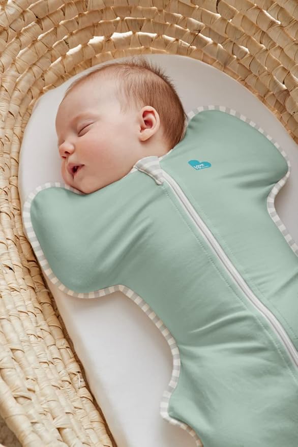Love to Dream Swaddle Up, Baby Sleep Sack, Self-Soothing Swaddles for Newborns, Get Longer Sleep, Snug Fit Helps Calm Startle Reflex, Lite 0.2 Tog, 13-19 lbs, Olive