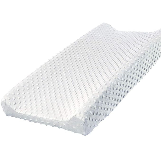 Owlowla Changing Pad Cover, Soft Minky Dots Changing Table Sheets for Baby Boy and Girl(White)