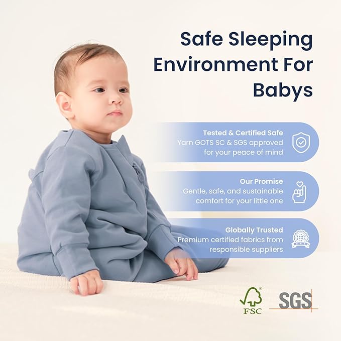 Unisex Sleeping Bag for Babies and Toddlers 3.5 Tog Sleep Sack, Baby Sleep Sack, One piece with sleeves, Gifts for Baby