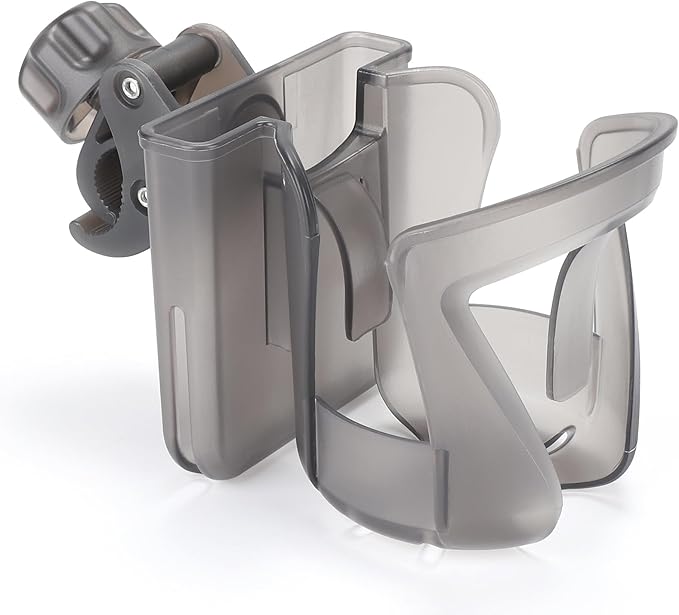 Accmor 2-in-1 Walker Cup Holder with Phone Holder, Wheelchair Cup Holder, Rollator Cup Holder, Cup Phone Holder for Walker, Wheelchair, Rollator, Mobility Scooter