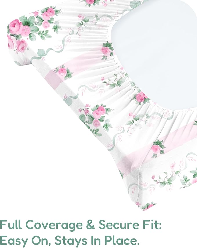 TotChill Extra Stretchy Changing Pad Cover, Ultra Soft Premium Jersey Knit Changing Pad Sheets, Unisex for Boys Girls, Fits All Standard Changing Tables/Dresser Tops - 2 Pack