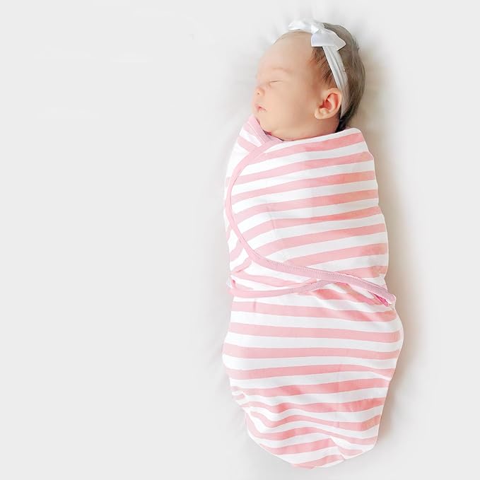 Mama Cheetah Baby Swaddle Blanket, Adjustable Newborn Swaddle Wrap for Infant (0-3 Month), 3 Pack Soft Organic Cotton