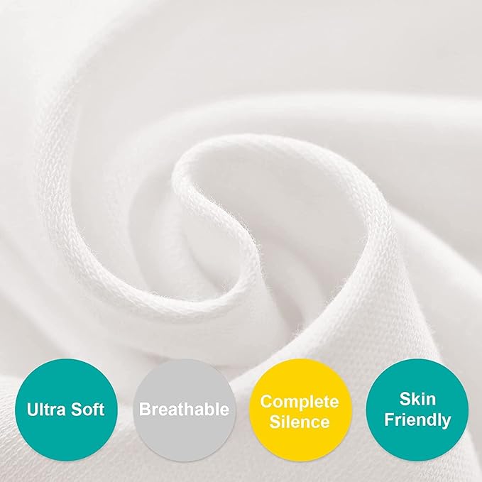 100% Cotton Bassinet Sheets Compatible with SNOO Smart Bassinet and Chicco LullaGo Portable Sleeper Bassinet, 2 Pack, Ultra Soft Bassinet Sheet, White