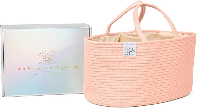 Diaper Caddy Organizer - Baby Shower Gifts - Newborn Essentials Must Haves - New Mommy Essentials - Boy or Girl Nursery Décor - Bed Caddy - Car Organizers and Storage.