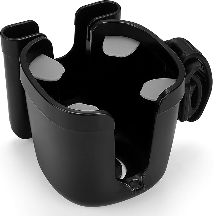 Accmor Stroller Cup Holder, Bike Cup Holder, Universal Cup Phone Holder for Uppababy Nuna Doona Strollers, Cup Holder for Stroller, Bike, Wheelchair, Walker