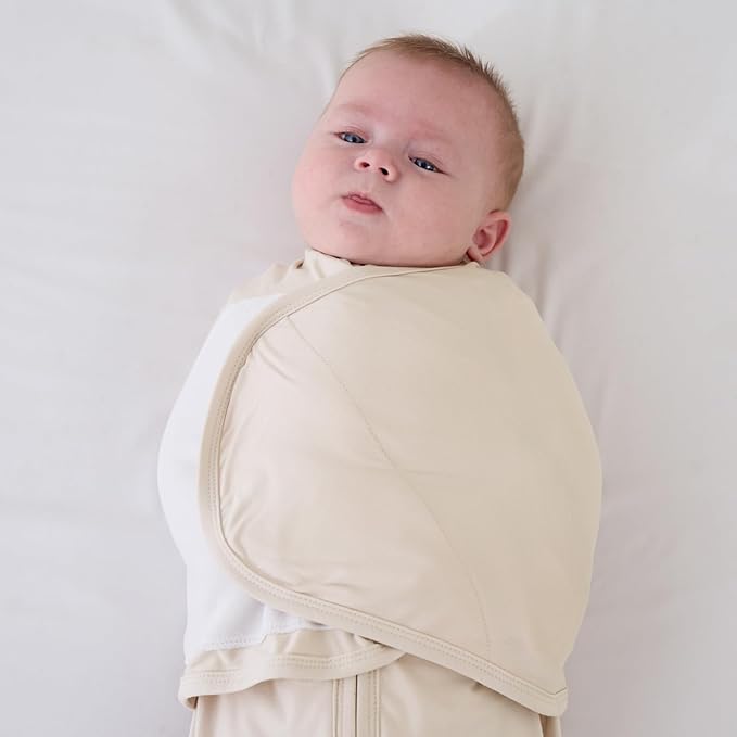 littogoose 2-Pack 0.5 TOG Newborn Sleep Sack, All-in-One Swaddle Wrap with Silent Velcro for Infants (0–3 Months)