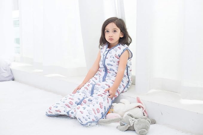 TADO MUSLIN Toddler Sleep Sack, 70% Rayon from Bamboo and 30% Cotton Baby Wearable Blanket Winter 2.5 TOG Sleeping Sacks Warm Soft Car (2-4T)