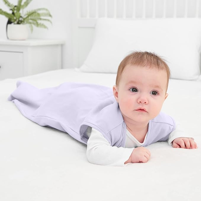 Yoofoss Baby Sleep Sack 6-12 Months 0.5 Tog Wearable Blanket for Baby, 3 Pack 100% Organic Cotton Infant Toddler Sleeping Sack 2-Way Zipper Lightweight Sleep Sack