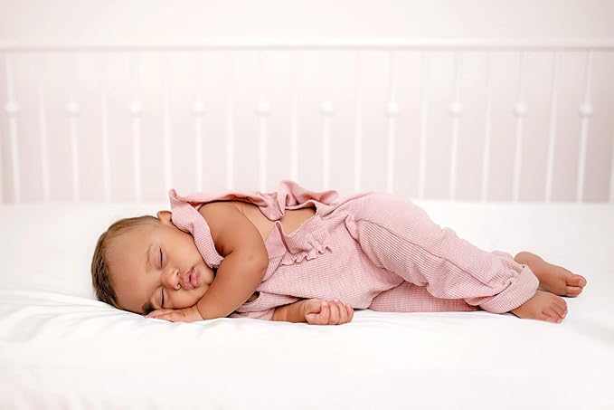 Crib Fitted Sheet by Pure Bamboo, Genuine 100% Organic Viscose Derived from Bamboo, Luxuriously Soft, Ultimate Cooling, Fits Standard Size Crib Mattress (Ivory)