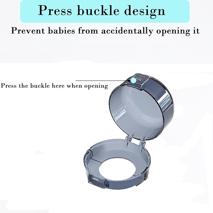 2 Pack Child Safety Lock Cover,Gas Stove and Microwave Oven Safety Locks Deadbolt,Child Proof Large Size Door Knob Cover