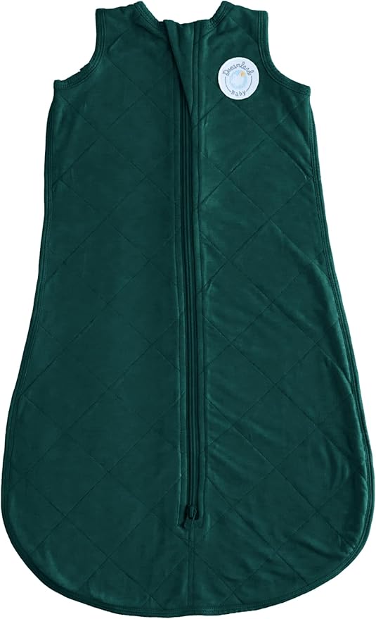 Dreamland Baby Lightweight Bamboo Viscose Sleep Sack (24-36 Months). 1.0 TOG Ultra Soft Blanket w/ 2-Way Zipper. 95% Viscose, 5% Spandex (Forest). Mom-Owned US Business, Premium Materials