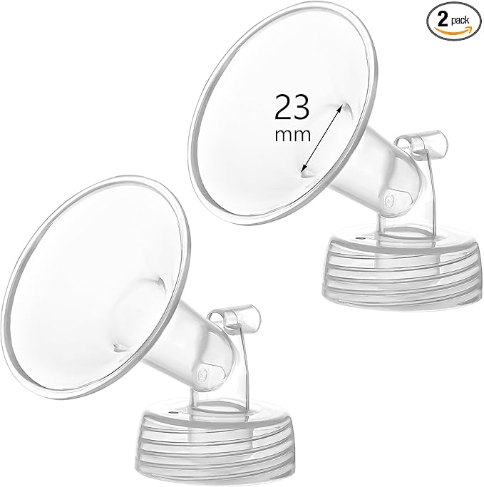 Momstouch 23mm Flange Compatible with Spectra S1 S2 9 Plus Synergy Gold Breastpump Replacement to Spectra Pump Parts and Flange; Not Original; Replaces Shield