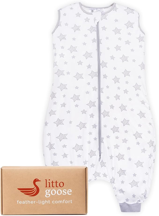 littogoose 1.0 TOG Toddler Sleep Sack with Legs, Baby Wearable Blanket for 6-18-36 Months 3T-4T, Early Walker Baby