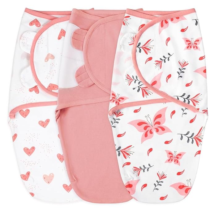 Yoofoss Baby Swaddles for Newborns 100% Organic Cotton, Adjustable Swaddle Sleep Sack 3-6 Months Newborn Swaddle Sack, Breathable Soft(Medium)
