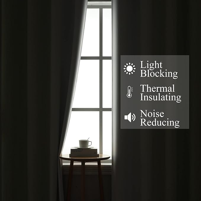 Estelar Textiler Sage and Greyish White Blackout Curtains 45 Inch Length, Light Blocking Gradient Drapes for Kitchen, Thermal Insulated Grommet Ombre Curtains for Bathroom,52Wx45L,2 Panels