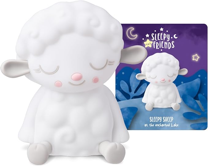 Toniebox 2 Audio Player Bundle for Kids 1+ with Sleepy Sheep Night Light - Moon Gray