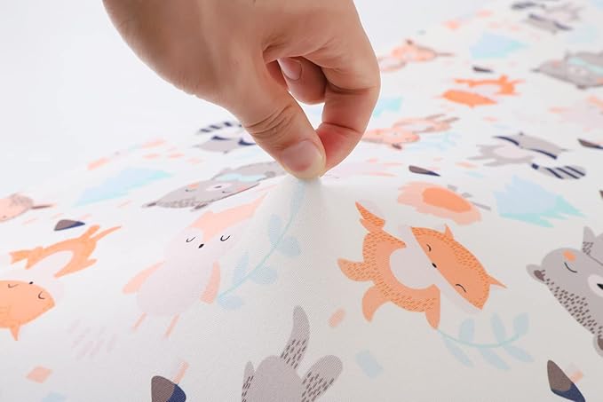 Tontukatu Changing Pad Cover Set 3 Pack Jersey Knit Ultra Soft for Baby Boys Girls Elephant Tiger/Fox/Grey