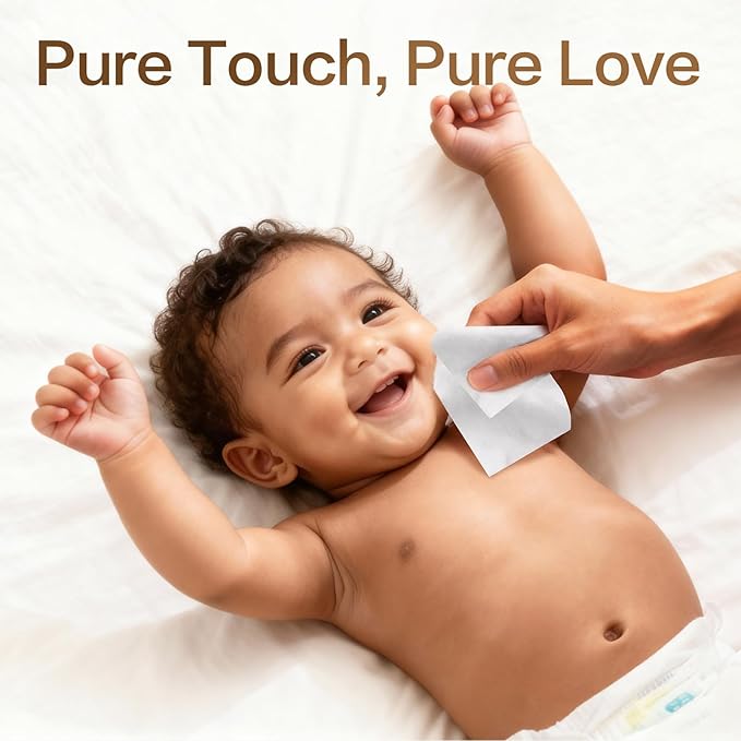 Winner 100% Cotton Dry Wipes, USDA Certified Baby Wipes, Soft & Gentle, Hypoallergenic & Unscented for Baby Sensitive Skin, Use Wet/Dry for Diaper Changes, Meals & Cleanup, Pack of 6, 600 pcs