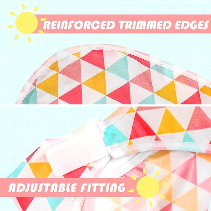 Little Dimsum Full Sleeved Feeding Bib 2 Pack,Baby & Toddler Waterproof Bib Apron,Food Protection Large Pocket Eating Smock 6-36 Months(Pink/Red)