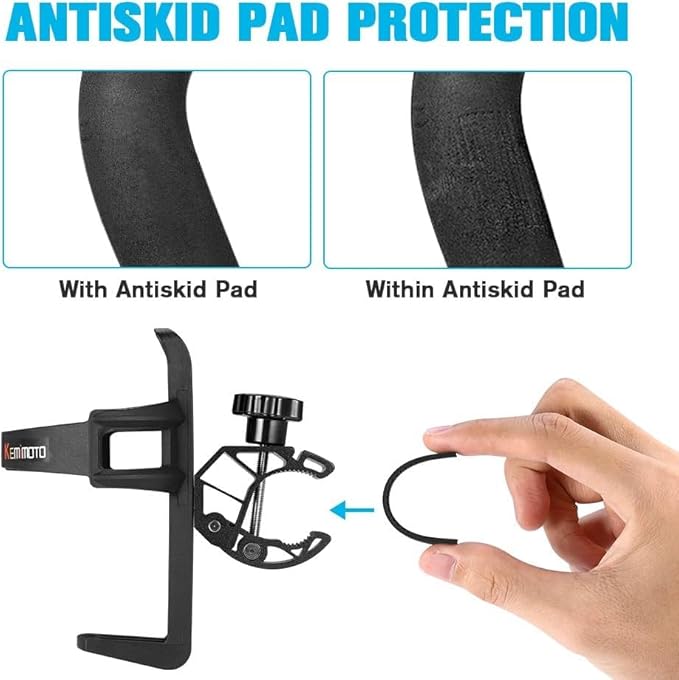 KEMIMOTO ATV Cup Holder Motorcycle Bottle Holder Universal Drink Holder with 0.6-1.56in Metal Clamp for 20oz Bottle for Bike, Boat, Stroller, Walker, Wheelchair, Scooter, Golf Cart