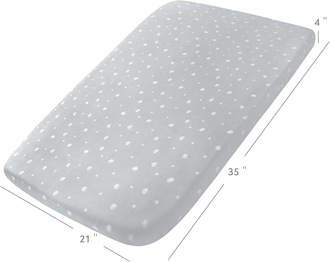 Bassinet Sheets - Fit for Airclub, Milliard, AMKE 3 in 1 (35" x 21"), Besrey, GoFirst, Dream On Me Traveler, Bellababy, MiClassic, Evolur Stellar Bassinet Bedside Sleeper, Ultra Soft & Super Stretchy