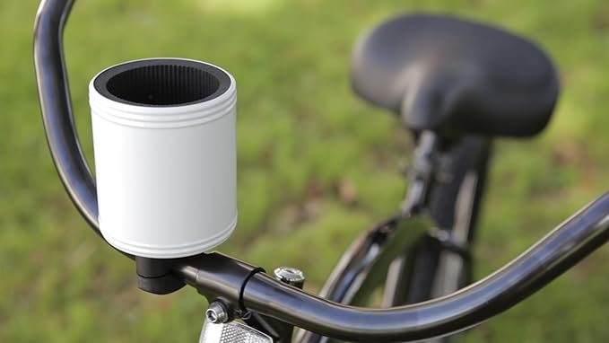 Kroozie 2.0 Bicycle Cup Holder - The Ultimate Bike Cup Holder for Beach Cruisers, E-Bikes, Scooters, Strollers – A premium stainless steel handlebar drink holder that lasts