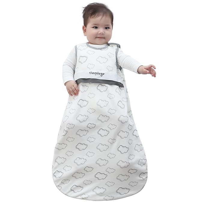 Aomloge PuppyNap Sleep Sack 6-12 Months, 0.5 Tog Wearable Blanket Baby fits Newborns and Infants, Toddler Sleep Sack with 2-Way Zipper