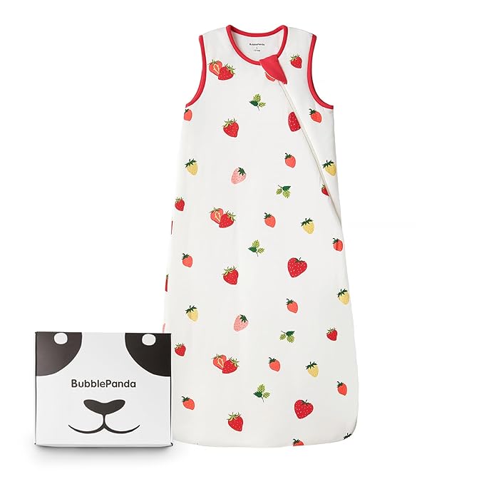 BubblePanda Rayon Made from Bamboo Sleep Sack 2t-3t 1.0 Tog Soft Toddler Sleeping Sack 24-36 Months for Babies 2-Way Zipper Baby Wearable Blanket
