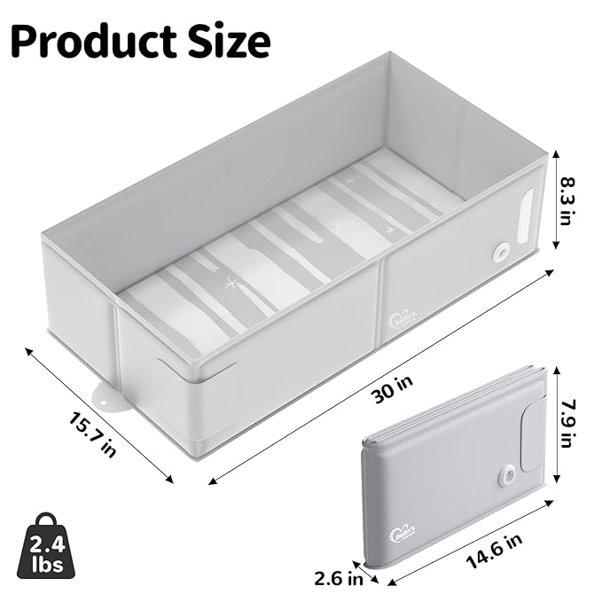 Baby Bathtub, Bath Essentials for Boys Girls, Collapsible & Portable Bathtub for 6M-3Y Infant Toddler, Baby Shower Gifts & Registry Search, Toddler Travel Essential for Beach, Hotel, Camping, Vacation