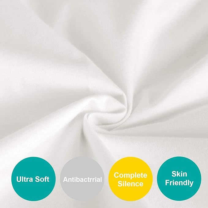 100% Cotton Bassinet Sheets Compatible with Graco Sense2Snooze Bassinet, 2 Pack, Ultra Soft Bassinet Sheet for Baby, White