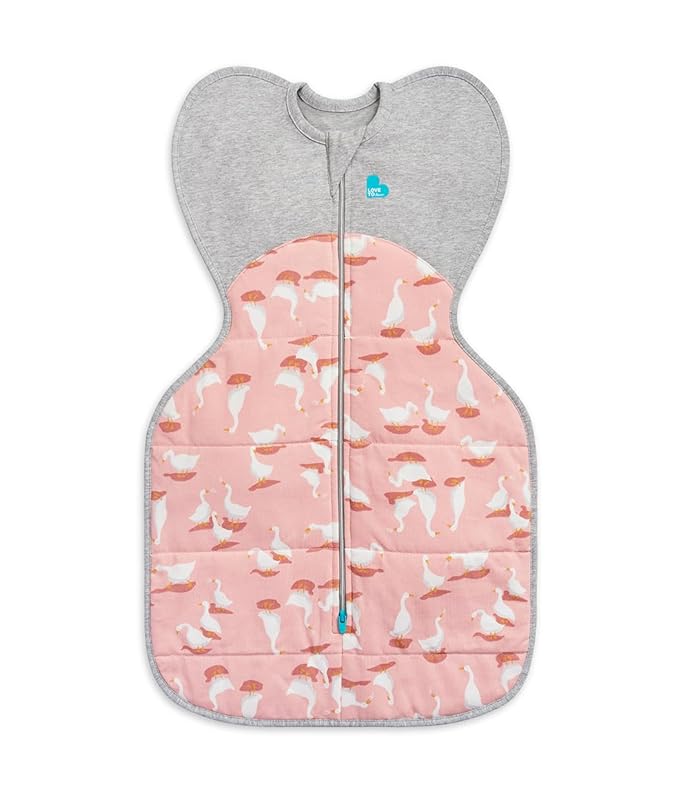 Love to Dream Warm Swaddle UP 2.5 TOG Baby Sleep Sack for Autumn & Winter | Arms Up Position for Self-Soothing, Calms Startle Reflex | Medium 13-19 lbs, Dusty Pink
